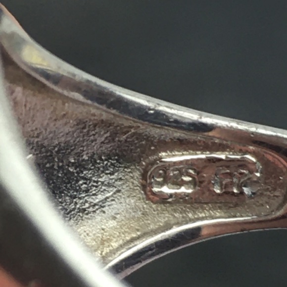 Sterling Silver Checkerboard Cut Crystal Marquise Ring 9 - Picture 12 of 12